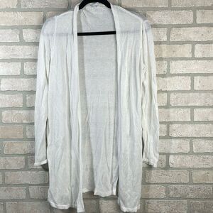 J. Jill longline open knit sweater cardigan cover up size XS linen blend